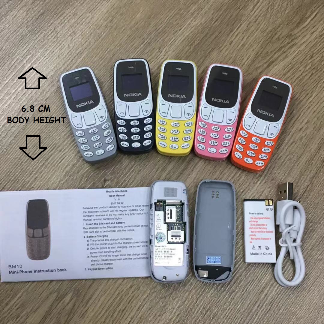 (RED)NOKIA 3310 BM10 2.79 Inch Super mini Body Wireless Bluetooth Dialer Phone 95% NEW